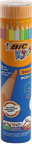 BİC EVOLUTİON JUMBO KURU BOYA 12+1 RENK (958192) - 1