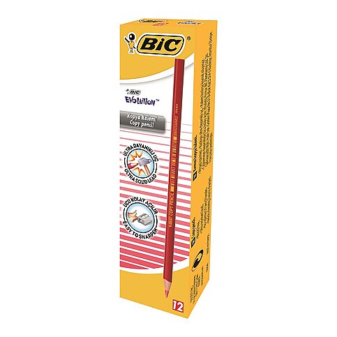 BİC EVOLUTİON KOPYA KALEMİ KIRMIZI (9213691) - 1
