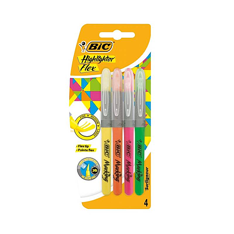 Bic Flex Fosforlu Kalem Seti 4 Renk Blister (946041)(943276) - 2