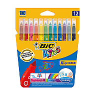 BİC KİDS COULEUR YIKANABİLİR KEÇELİ KALEM 12 RENK KARTON KUTU (9202932)(9202937) - 2