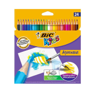 Bic Kids Aquacouleur Kuru Sulu Boya 24 Renk (8575633)(8575635) - BİC
