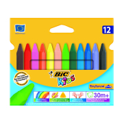 Bic Kids Elleri Kirletmeyen Pastel Boya 12 Renk (829773)(8297733) - BİC