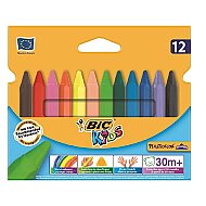 BİC KİDS ELLERİ KİRLETMEYEN PASTEL BOYA 12 RENK (829773)(8297733) - BİC