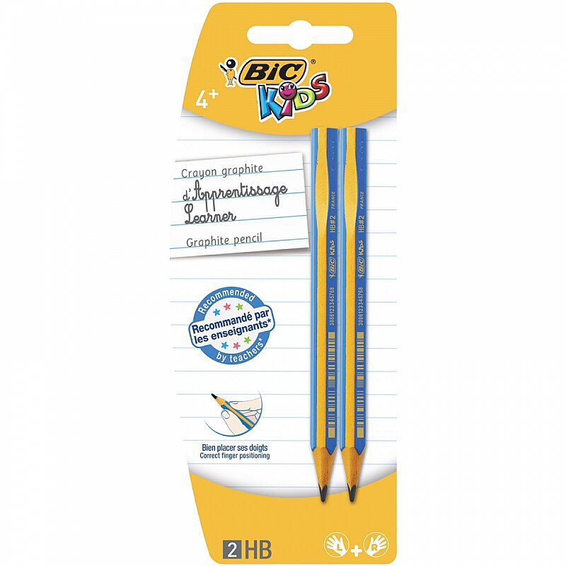 BİC KİDS EVOLUTİON JUMBO BAŞLANGIÇ KALEMİ 2Lİ BLİSTER (919261)