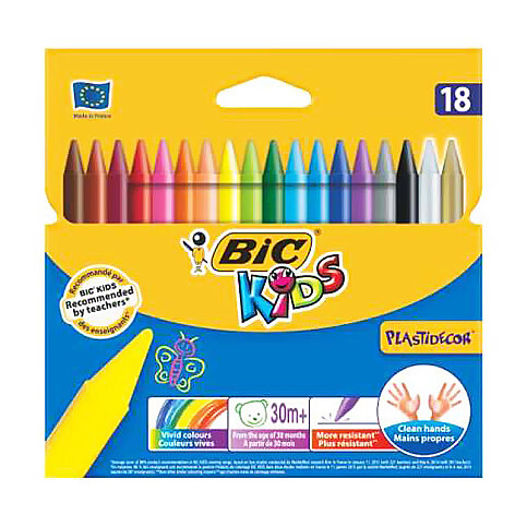 BİC KİDS SİLİNEBİLİR PASTEL BOYA 18 RENK (829771)(8297714) - 4
