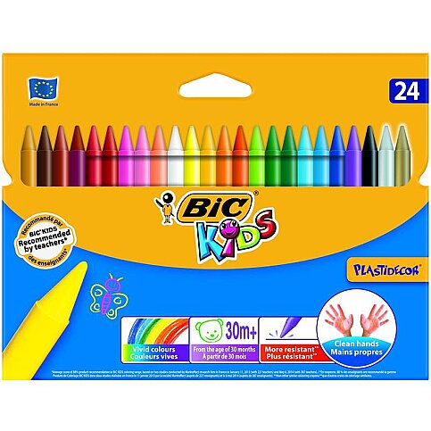 BİC KİDS SİLİNEBİLİR PASTEL BOYA 24 RENK (829772)(8297724) - 4