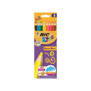 Bic Kids Soft Kuru Boya 8 Renk+Kalemtraş (895921) - BİC