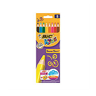 Bic Kids Soft Kuru Boya 8 Renk+Kalemtraş (895921) - 2
