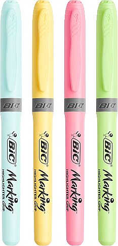 BİC MARKİNG FOSFORLU KALEM SETİ PASTEL 4 RENK BLİSTER (964859) - 2