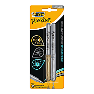 BİC MARKİNG PERMANENT MARKÖR ALTIN-GÜMÜŞ 2Lİ BLİSTER (900340) - BİC
