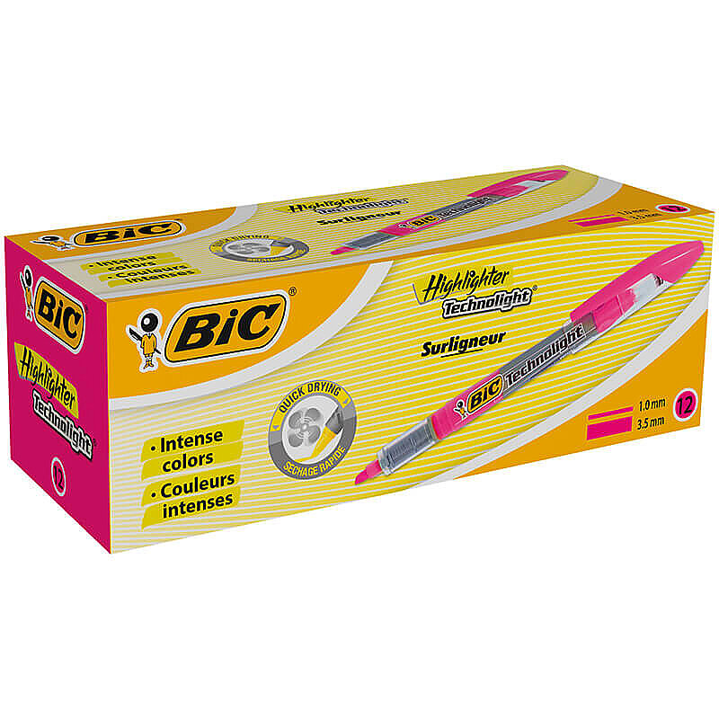 BİC TECHNOLİGHT FOSFORLU KALEM PEMBE (802305)