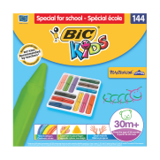 Bic Kids Elleri Kirletmeyen Pastel Boya Sınıf Paketi 144lü (887833)(8878332) - 1