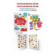 BİGKİDS YAYINLARI OYUN HAMURLU BOYAMA: TAŞITLAR - BİGKİDS YAYINLARI