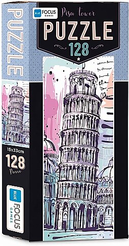 BLUE FOCUS BF212 PUZZLE PİSA TOWER 128 PARÇA - 1