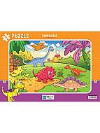 BLUE FOCUS BF241 PUZZLE DİNOZORLAR 30 PARÇA - BLUE FOCUS