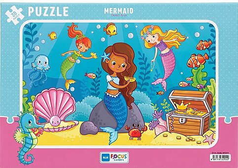 BLUE FOCUS BF244 PUZZLE MERMAİD DENİZ KIZI 30 PARÇA - 1