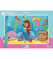 BLUE FOCUS BF244 PUZZLE MERMAİD DENİZ KIZI 30 PARÇA - BLUE FOCUS