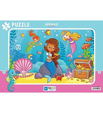 BLUE FOCUS BF244 PUZZLE MERMAİD DENİZ KIZI 30 PARÇA - 1