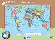 BLUE FOCUS BF256 PUZZLE DÜNYA HARİTASI 72 PARÇA - BLUE FOCUS