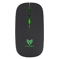 BLUEFORCE BFM-100BT BLUETOOTH KABLOSUZ USB MOUSE IŞIKLI SİYAH - BLUEFORCE