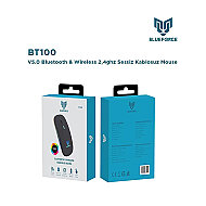 BLUEFORCE BFM-100BT BLUETOOTH KABLOSUZ USB MOUSE IŞIKLI SİYAH - 3