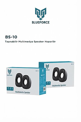 BLUEFORCE BS-10 MULTİMEDYA SPEAKER MİNİ HOPARLÖR - 2