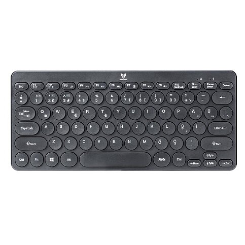 BLUEFORCE BT-K95 KABLOSUZ İOS VE ANDROİD UYUMLU KLAVYE Q SİYAH - 1