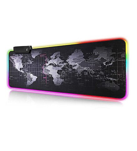 BLUEFORCE FGD-02 RGB LEDLİ OYUNCU MOUSE PAD XL 80x30cm DÜNYA HARİTALI - 2