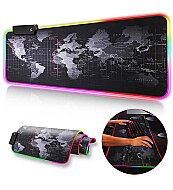 BLUEFORCE FGD-02 RGB LEDLİ OYUNCU MOUSE PAD XL 80x30cm DÜNYA HARİTALI - 3