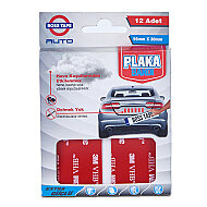 BOSS TAPE 0134 ÇİFT TARAFLI OTO PLAKA MONTAJ BANDI 95mmx30mm 12Lİ BLİSTER - BOSS TAPE