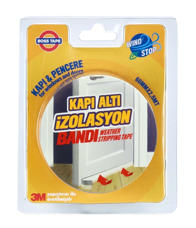 BOSS TAPE 1315 KAPI ALTI PENCERE İZOLASYON BANDI 60mmx2.5m ŞEFFAF