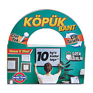 BOSS TAPE 2688 ÇİFT TARAFLI KÖPÜK BANT 18mmx10m (ORTA AĞIRLIK 10kg) - BOSS TAPE