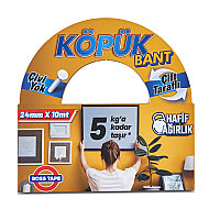 BOSS TAPE 2732 ÇİFT TARAFLI KÖPÜK BANT 24mmx10m (HAFİF AĞIRLIK 5kg) - BOSS TAPE