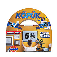 BOSS TAPE 2749 ÇİFT TARAFLI KÖPÜK BANT 48mmx10m (HAFİF AĞIRLIK 5kg) - BOSS TAPE
