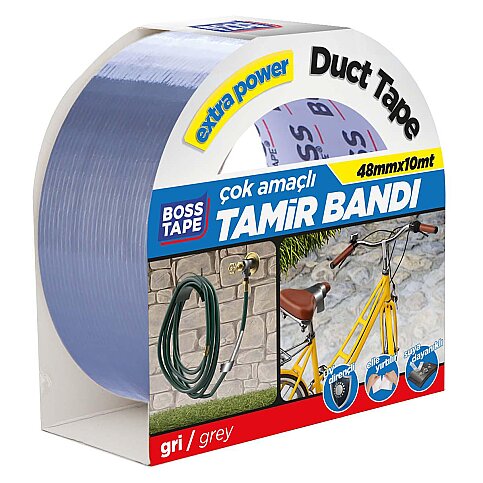 BOSS TAPE 2817 DUCT TAPE TAMİR BANDI 48mmx10m GRİ - 2