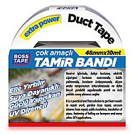 BOSS TAPE 2817 DUCT TAPE TAMİR BANDI 48mmx10m GRİ - 3