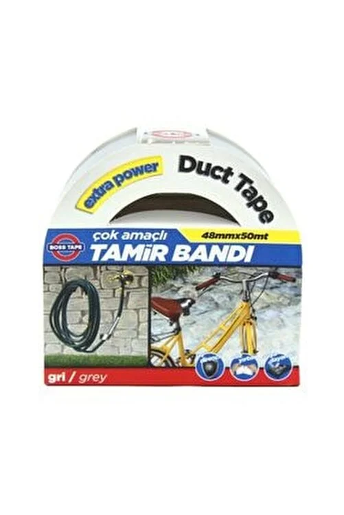 BOSS TAPE 2824 DUCT TAPE TAMİR BANDI 48mmx25m GRİ