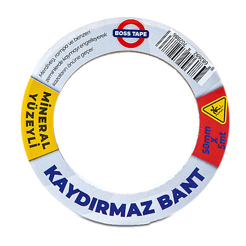 BOSS TAPE 2886 ZEMİN MERDİVEN KAYDIRMAZ BANT 50mmx5m SİYAH - 2