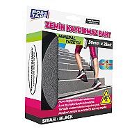 BOSS TAPE 2893 ZEMİN MERDİVEN KAYDIRMAZ BANT 50mmx25m SİYAH - 1