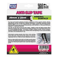 BOSS TAPE 2893 ZEMİN MERDİVEN KAYDIRMAZ BANT 50mmx25m SİYAH - 3