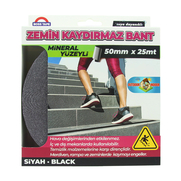 BOSS TAPE 2893 ZEMİN MERDİVEN KAYDIRMAZ BANT 50mmx25m SİYAH - 1