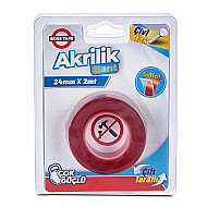 BOSS TAPE 2954 ÇİFT TARAFLI AKRİLİK MONTAJ BANDI 24mmx2m ŞEFFAF - BOSS TAPE