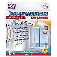 BOSS TAPE 3159 KAPI PENCERE İZOLASYON BANDI 9mmx6m BEYAZ - BOSS TAPE