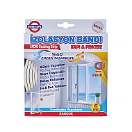BOSS TAPE 3159 KAPI PENCERE İZOLASYON BANDI 9mmx6m BEYAZ - BOSS TAPE