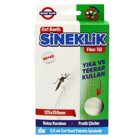 Boss Tape 3609 Yapışkanlı Pencere Sineklik 125X150Cm Beyaz - 1