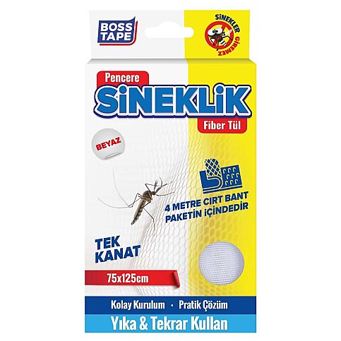 BOSS TAPE 3616 YAPIŞKANLI PENCERE SİNEKLİK 75x125cm BEYAZ - 1