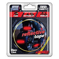 BOSS TAPE 3654 REFLEKTİF BANT 35mmx1.5m PARLAK KIRMIZI - BOSS TAPE