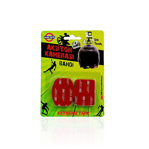 BOSS TAPE 3845 ÇİFT TARAFLI AKSİYON KAMERASI BANDI 4LÜ BLİSTER - 1
