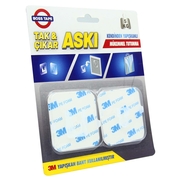 Boss Tape 3869 Tak Çıkar Askı 60Mmx60Mm 2Li Blister - 2