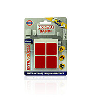 BOSS TAPE 3876 ÇİFT TARAFLI EKSTRA GÜÇLÜ MONTAJ BANDI PED 25mmx30mm 12Lİ BLİSTER - BOSS TAPE